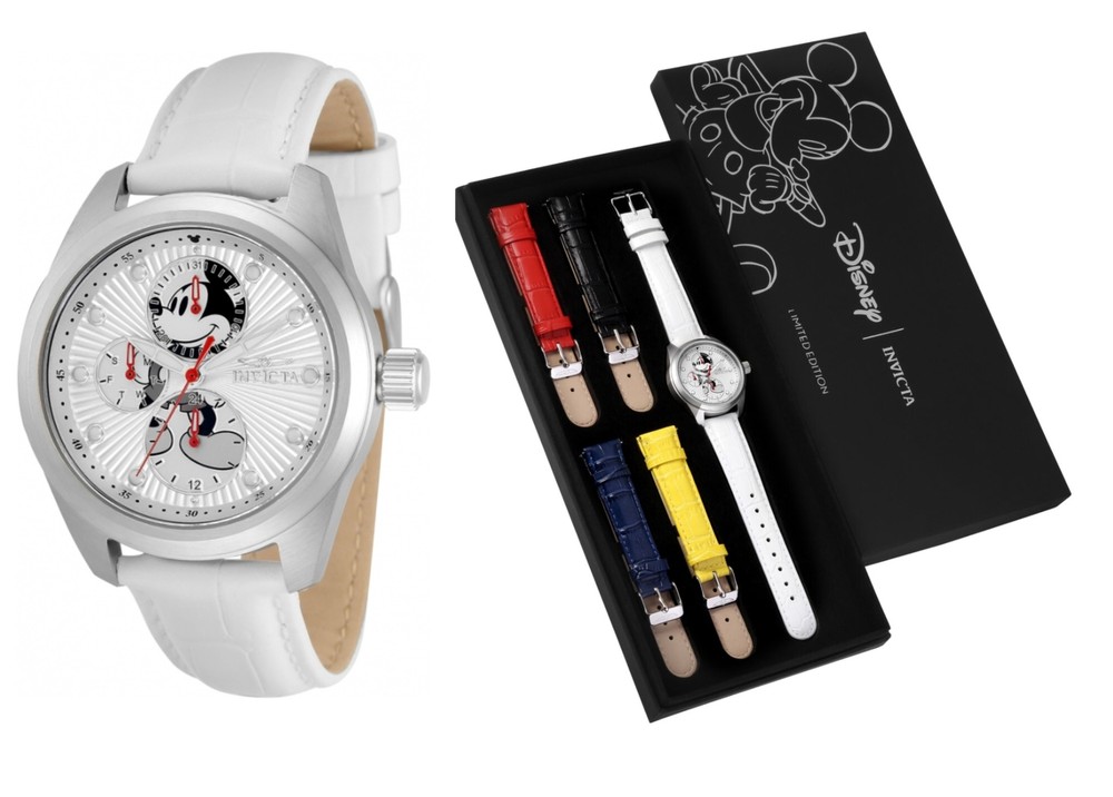 Invicta Disney Women's 38mm Limited Edition Silver Mickey Watch Band Set 34093