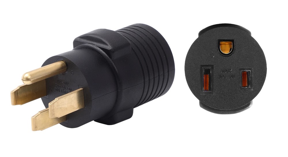 NEMA 14-50P to 6-50R 240V 50A 4-Prong Male to 3-Prong Female Adapter