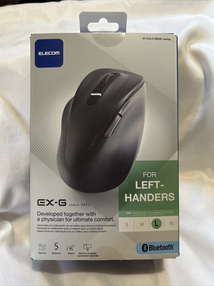 Elecom EX-G Bluetooth Wireless Large Left-Handed Mouse