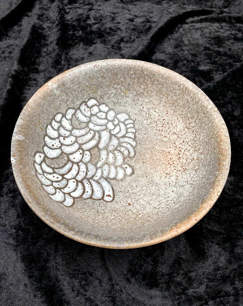 Vintage Adriano Leverone Italian Ceramic Bowl with Signature and Inscription  