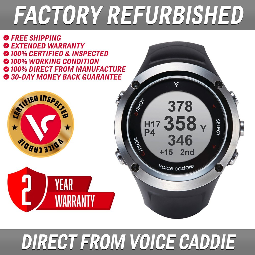 Voice Caddie G2 Golf GPS Watch with Auto Slope and 40,000+ Preloaded Courses - UVC-image