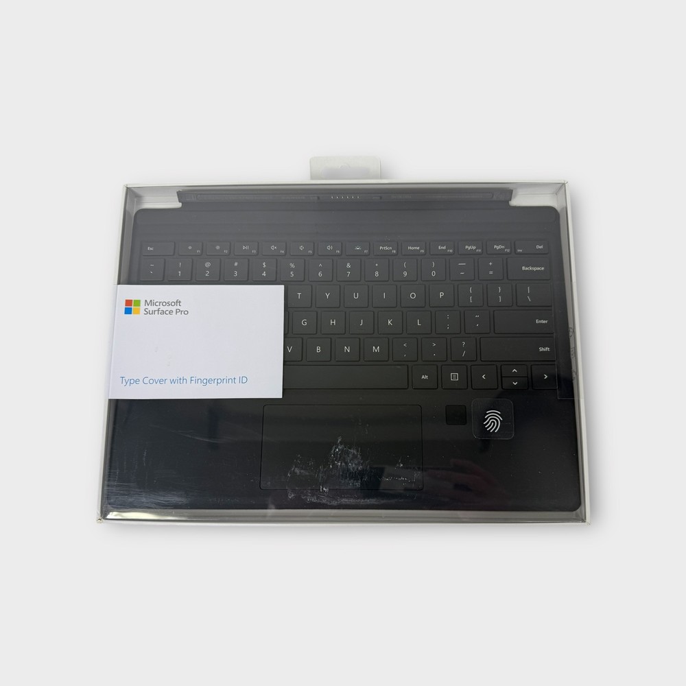 Black Microsoft Surface Pro Type Cover with Fingerprint ID - Model GK3-00001