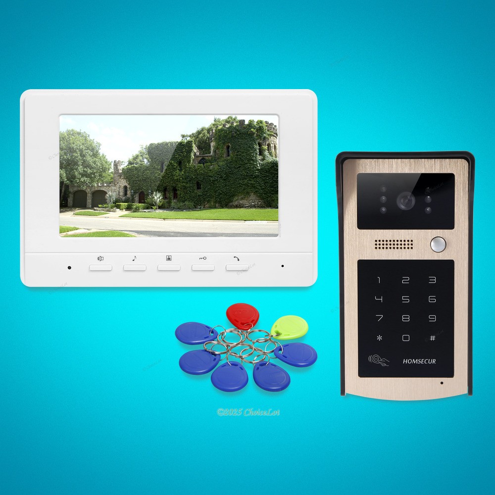 7-inch Hands-Free Video Door Intercom System with Mute Mode for Secure Homes