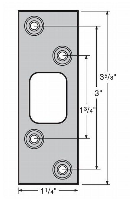 Kwikset 83222 Maximum Series Deadbolt Strike.