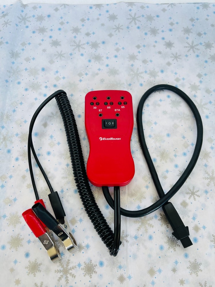 Evertough Relay Circuit Diagnostic Tester Automotive 12V/24V Bypass Switch Kit