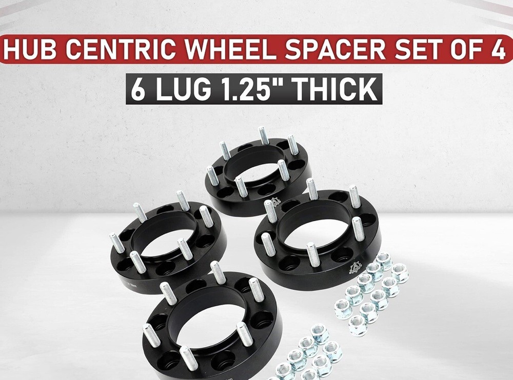 Wheel Spacer Set of 4-6 Lug 1.25 inch 32mm Hub Centric 6x5.5