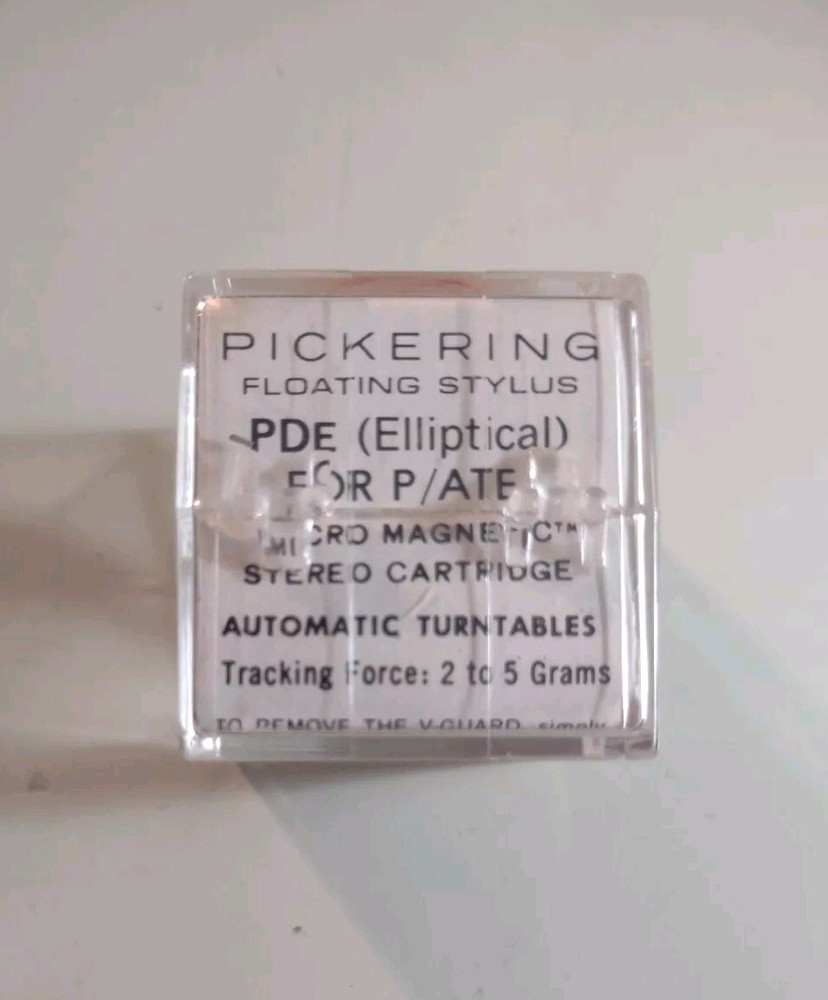 NOS Pickering P/ATE Cartridge & PDE Stylus New In Box Vintage Turntable Part