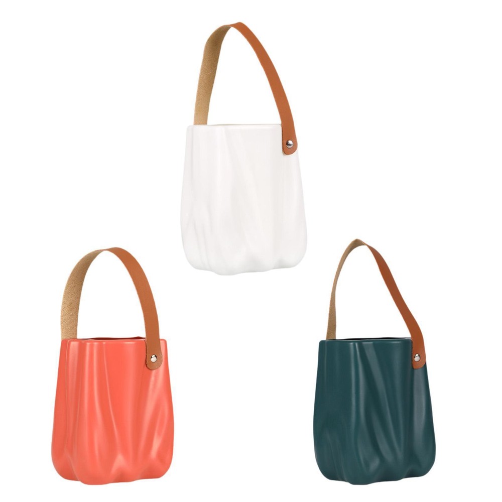 Handbag Vase Birthday Gift Desktop Ornament for Farmhouse Indoor Living Room