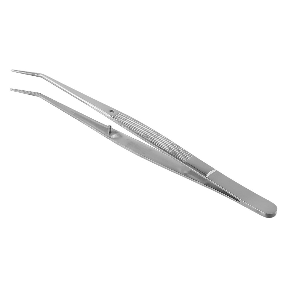 Stainless Steel Nail Art Tweezers for Glitter and Cotton Cleaning