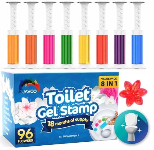 -96 Flowers- Flower Toilet Gel Stamp | Toilet Scent Fresheners | Mix Scent