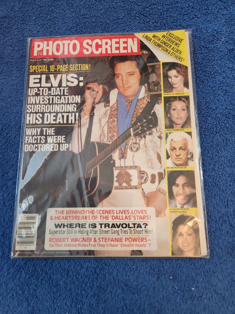 Elvis Presley -- Photo Screen Magazine -- 1980