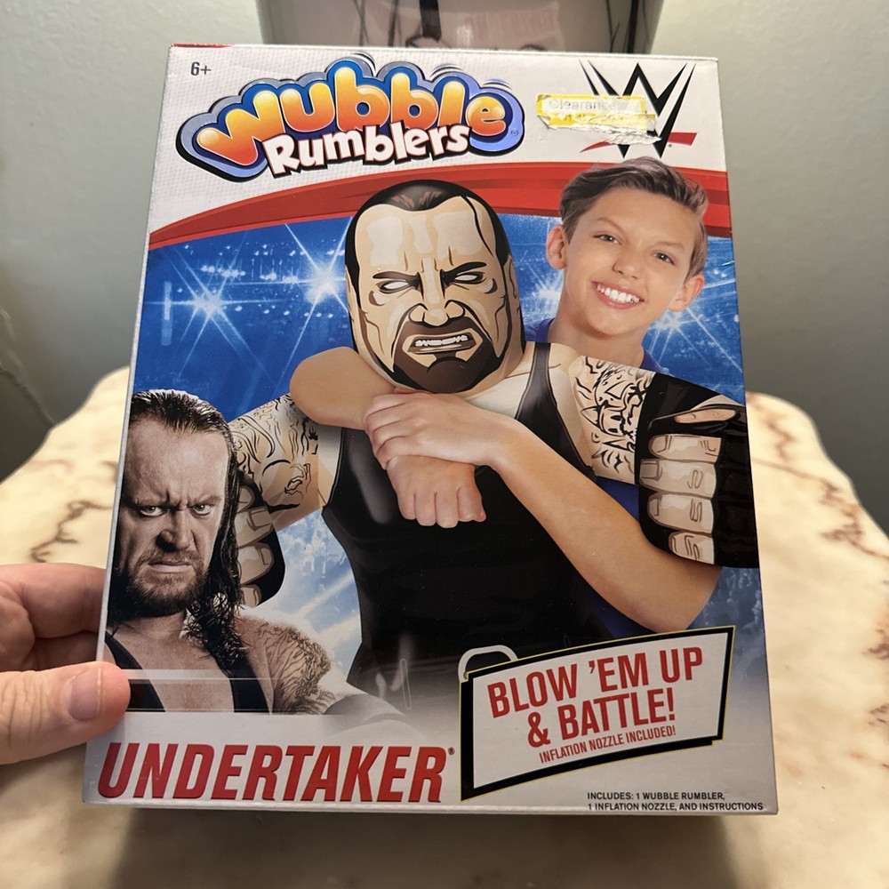 WWE Wubble Rumbler Undertaker Blow Up & Battle Toy WWF Pro Wrestling