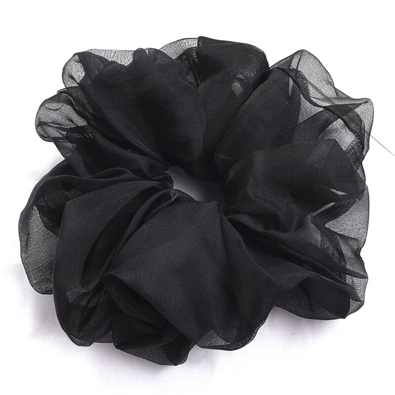 Stylish Organza Scrunchies for Women and Girls Elastic Hair Ties Bands