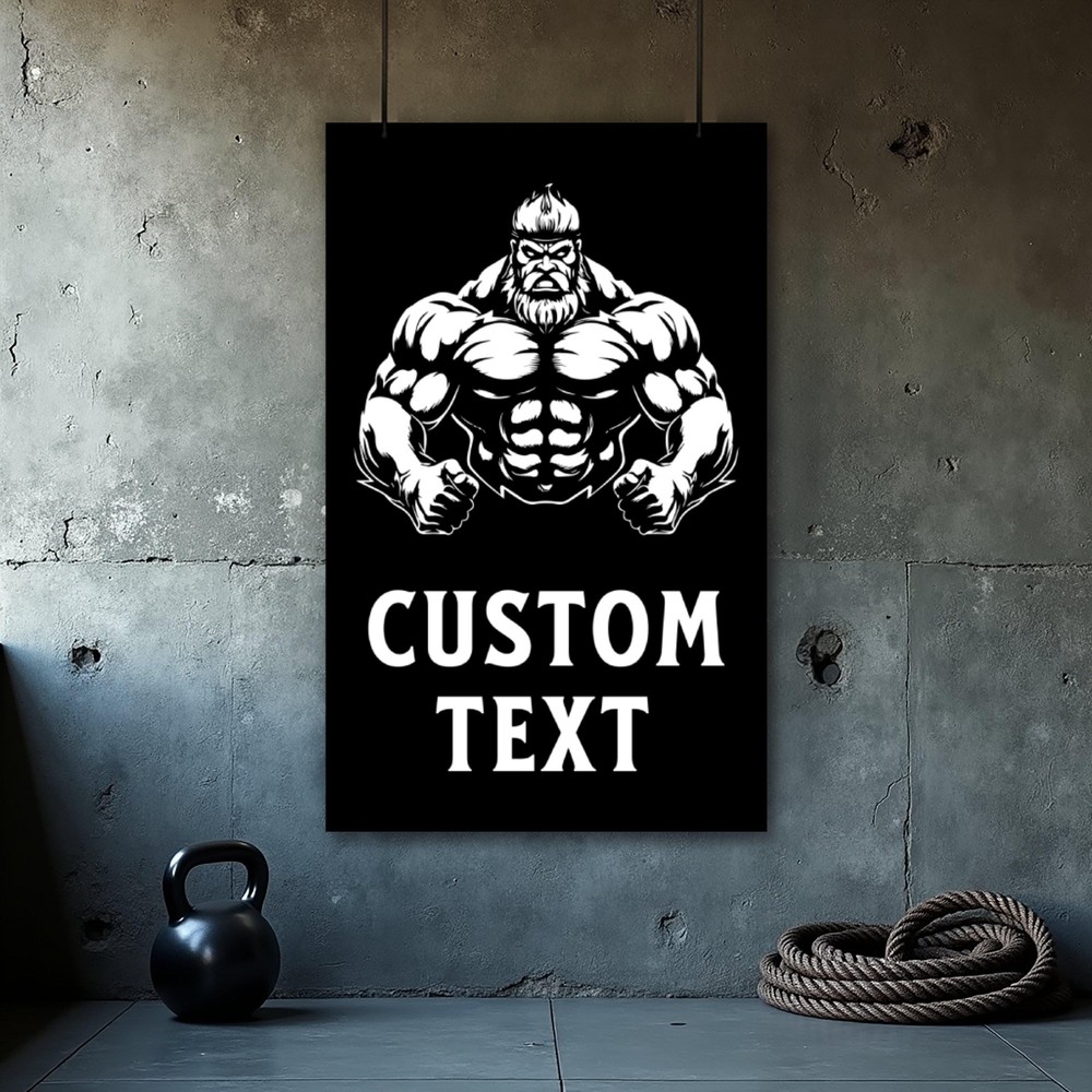 Custom Motivational Poster - Home Gym  Office Decor Gift