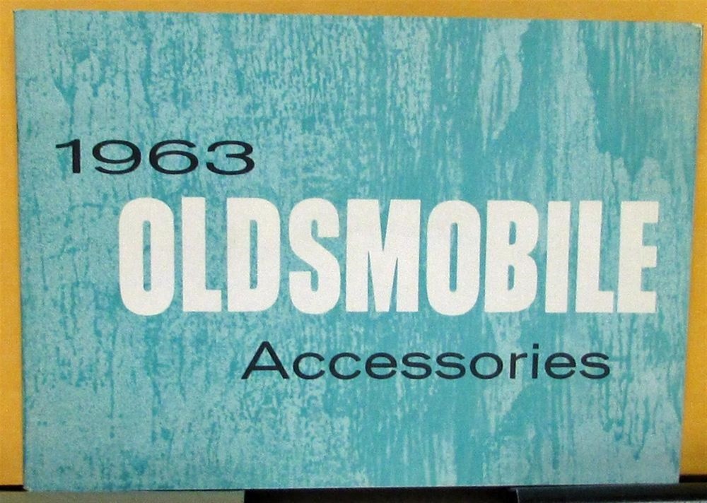 1963 Oldsmobile Accessories Sales Brochure Original With Index
