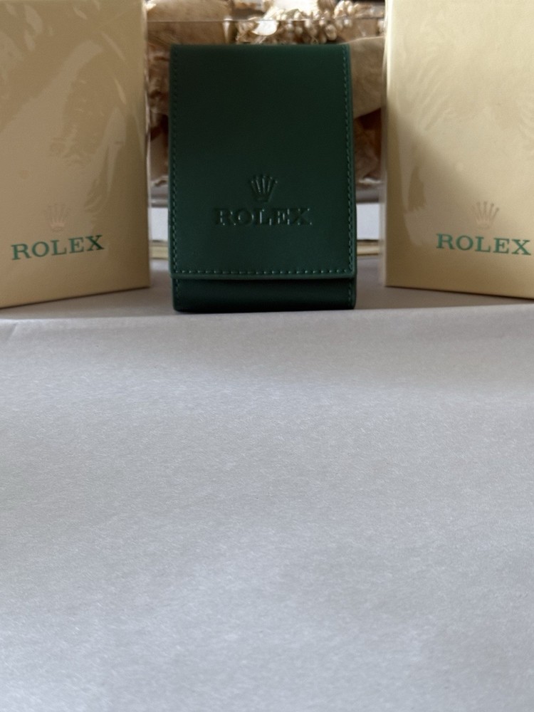 Authentic Rolex Leather Travel Case – Genuine OEM Service Center Pouch
