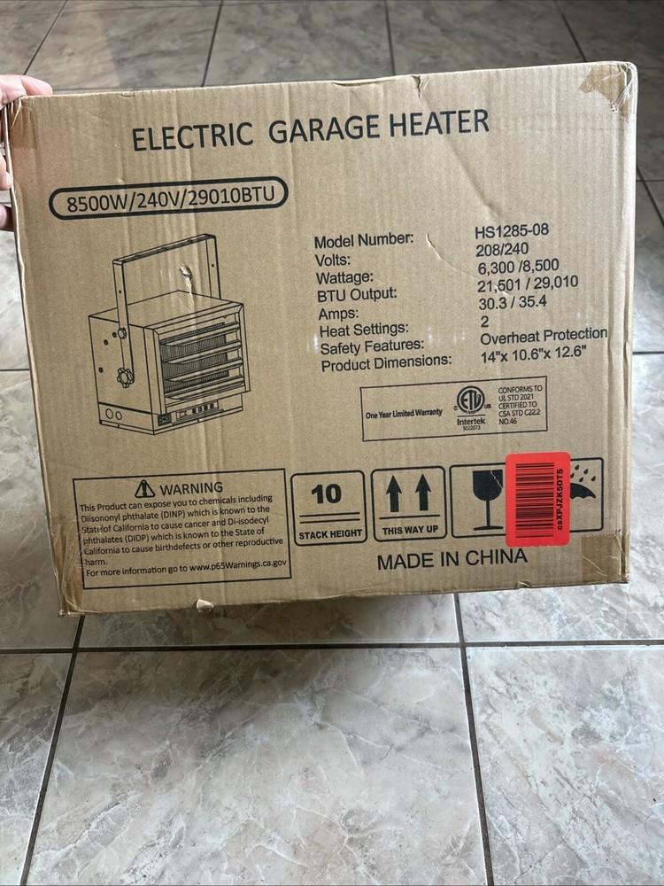 8500W 240V Garage Heater Electric Space Heater with Remote for Workshop, Garage