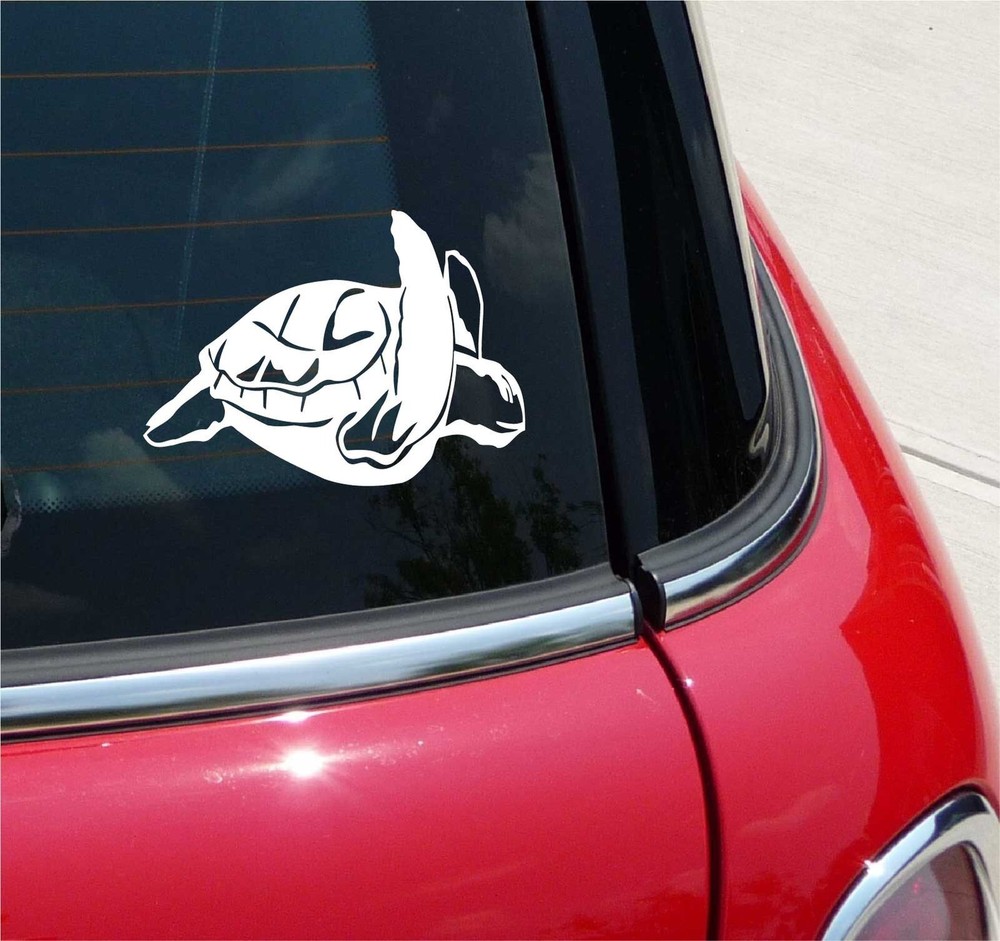SEA TURTLE STICKER DECAL SEATURTLE OCEAN LIFE BEACH CAR WINDOW ALL SEA SAVE