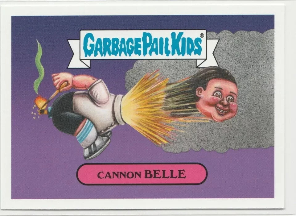 Cannon Belle #3a Garbage Pail Kids GPK 2019 We Hate the 90s Trading Card