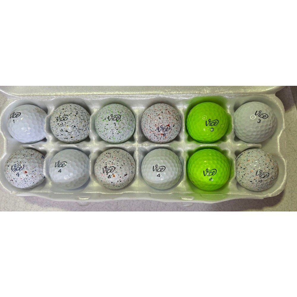 12 Vice Pro Used Golf Balls 4A/5A Mix (Near-mint and mint) FREE SHIPPING-image
