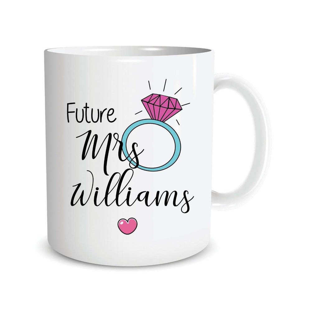 Personalised Wedding Mug Future Mrs Gift Engagement Custom Present Bride To Be