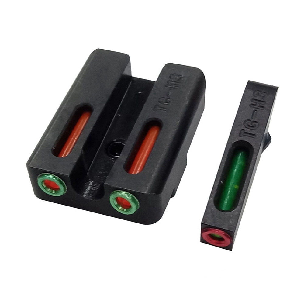 High-Visibility Fiber Optic Glock Sights for Multiple Models Including 17, 19, 22, 23, 24, 26, 27, 33-35, 38-39, 45 U4