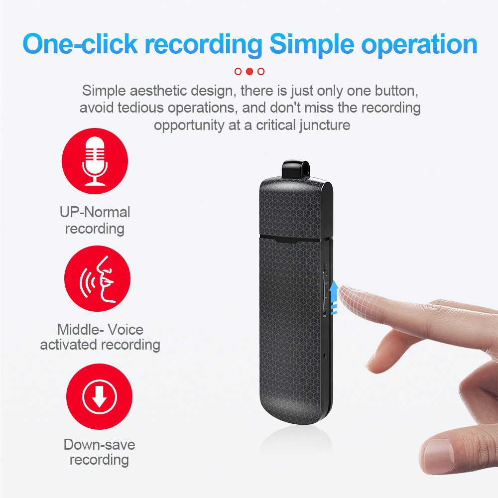 32GB Mini Audio Voice Recorder Digital Sound Dictaphone USB Flash Drive U-Disk