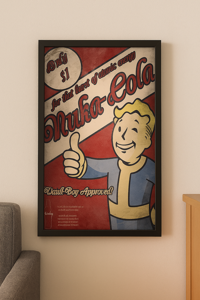 Nuka Cola Vault Boy 8x10 Art Print 2016 Fallout Bethesda Western Release