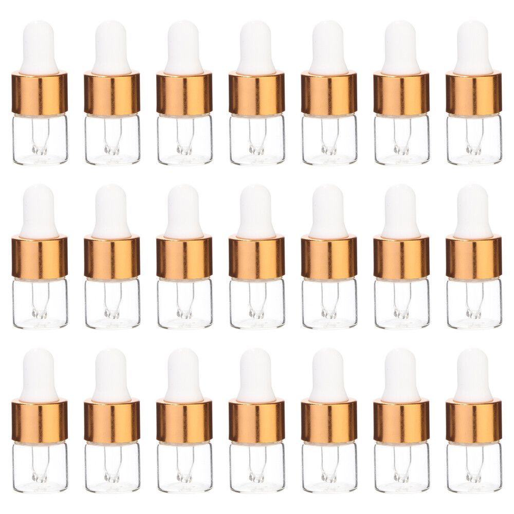 100pcs Small Dropper Bottle Lotion Container Bottle Essential Oil Dropper