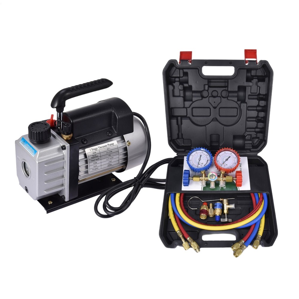 4CFM Air Vacuum Pump OR A/C Manifold Gauge  for R134A R502 R22