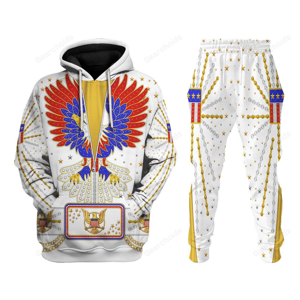 Elvis New Generation Eagle Costume Cosplay Hoodie Sweatshirt Set ELHS32