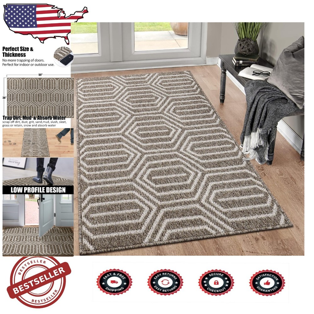 36x59 Non-Slip Indoor Doormat for High Traffic Areas - Durable & Functional