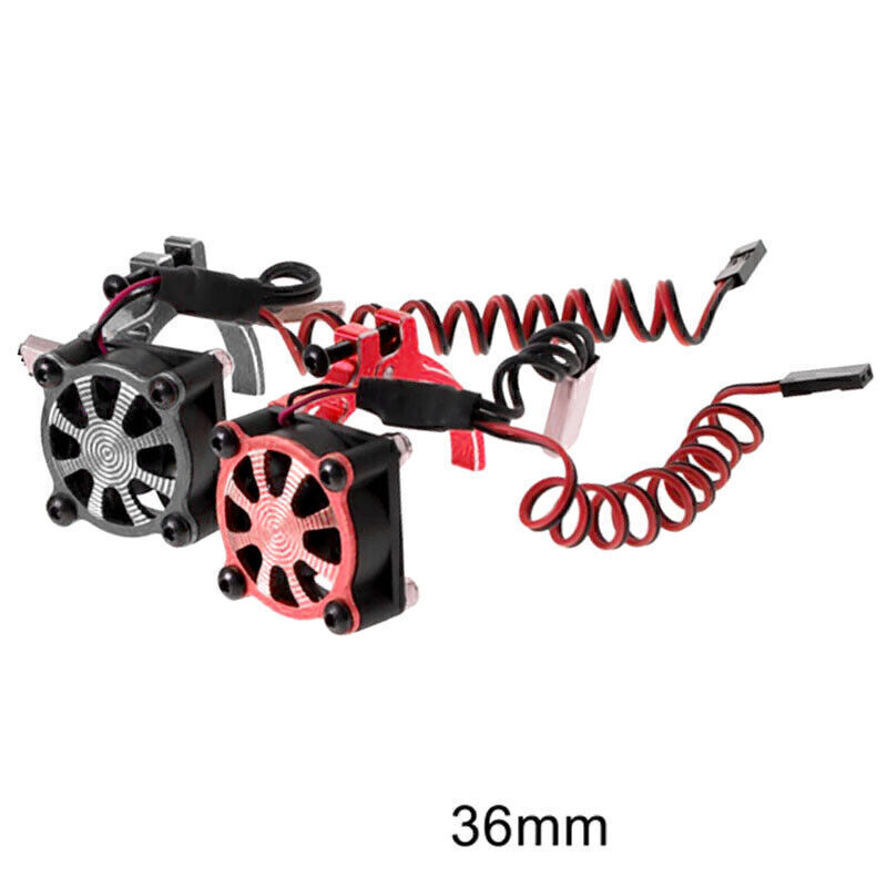 Durable 36mm Motor Cooling Fan Metal Heat Sink for TRX4 SCX10 RC Car 3650