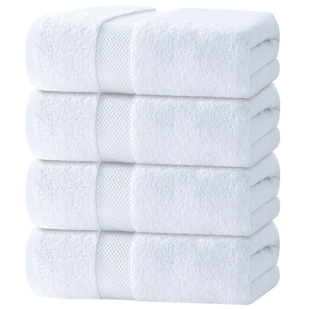 Luxury 700 GSM Turkish Cotton Bath Towels Set of 4 Ultra Soft Large