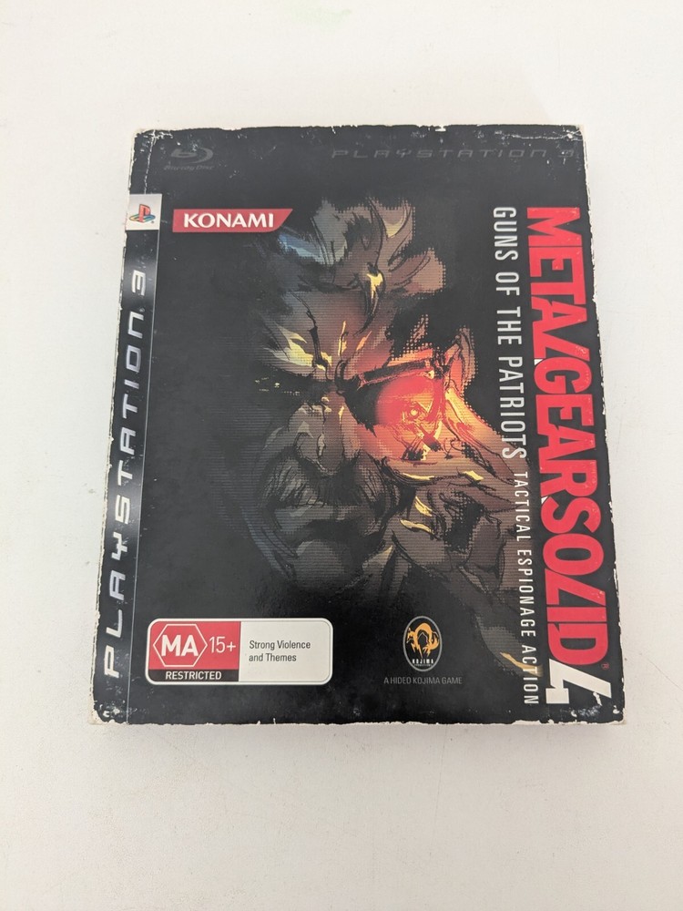 METAL GEAR SOLID 4 GUNS OF THE PATRIOTS PS3 PAL with Cardboard Sleeve