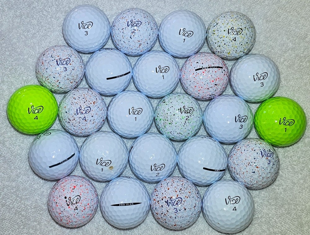 24 VICE  PRO, TOUR, PAINT DRIP MIX  5A  /  AAAAA  MINT Golf Balls FREE SHIPPING-image