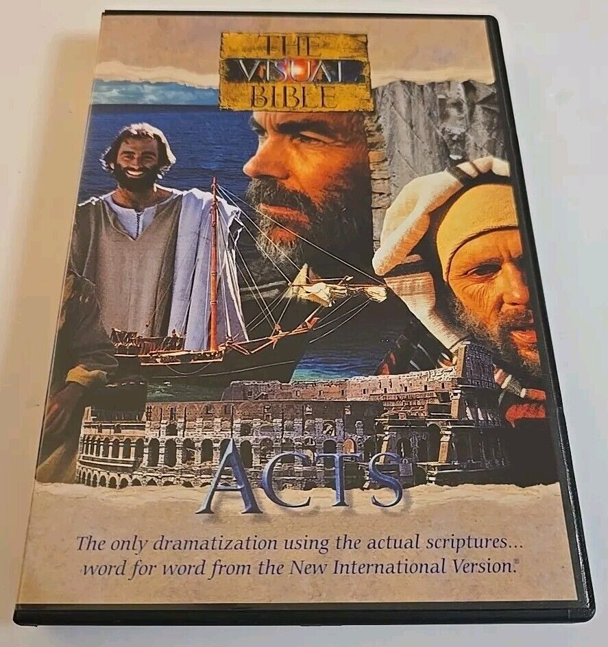 Visual Bible Acts (DVD) 2 Disc Set LIKE NEW Christian Church History 193 Mins-image