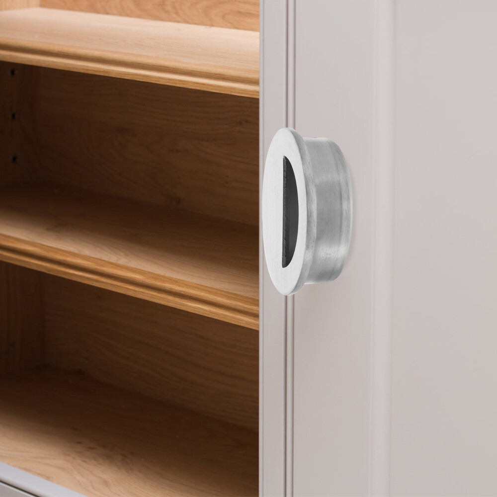 4 Pcs Car Trash Can Stainless Steel Handle Pocket Door Handles Drawer