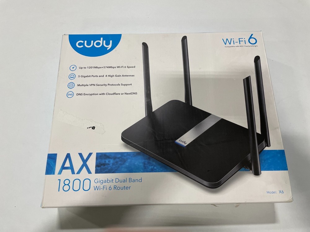 Cudy  AX1800 2.4GHz, 5G Gigabit Wireless Router