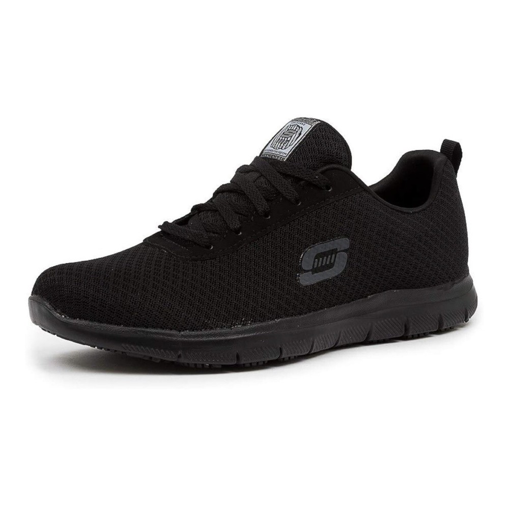 Zapatos de trabajo Skechers Tenis antideslizantes Negros 77210/NEGRO para mujer Talla 9,5 Nuevos con caja