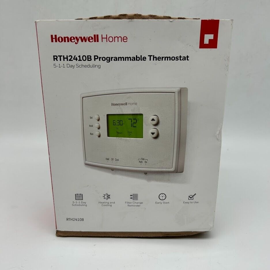 Honeywell Home 5-1-1 Day Programmable Thermostat with Digital Backlit Display