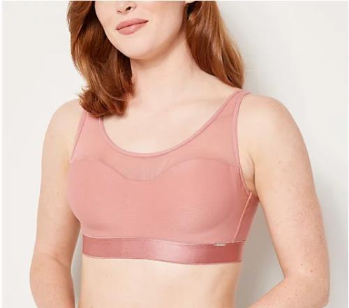 Breezies Air Effects Breathable Wirefree Support Bra (Vintage Pink, 46D) A473387