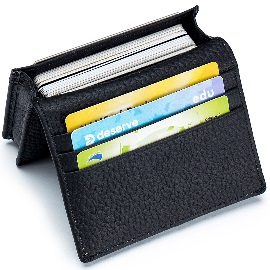 Credit Card Wallet Simple Business Card Holder Coin Card Holder for Men Women US-image