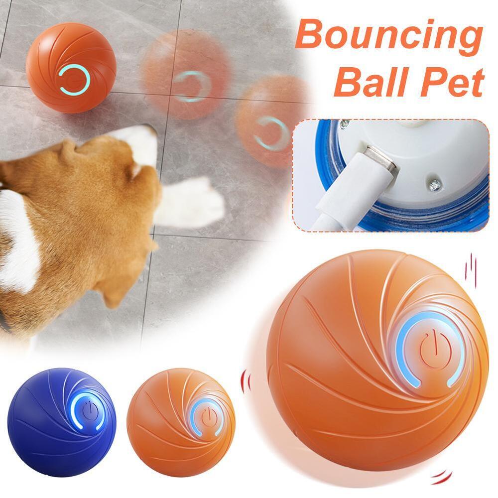 Smart Dog Puppy Bouncing Toy Ball Electronic Interactive Pet Toy Moving Ball  ■α