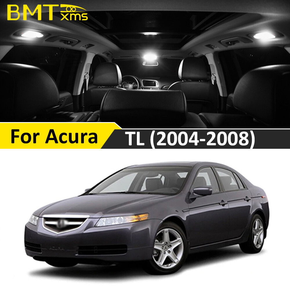 12x White LED Lights Interior Bulbs Package Kit For ACURA TL 2004-2008 +TOOL