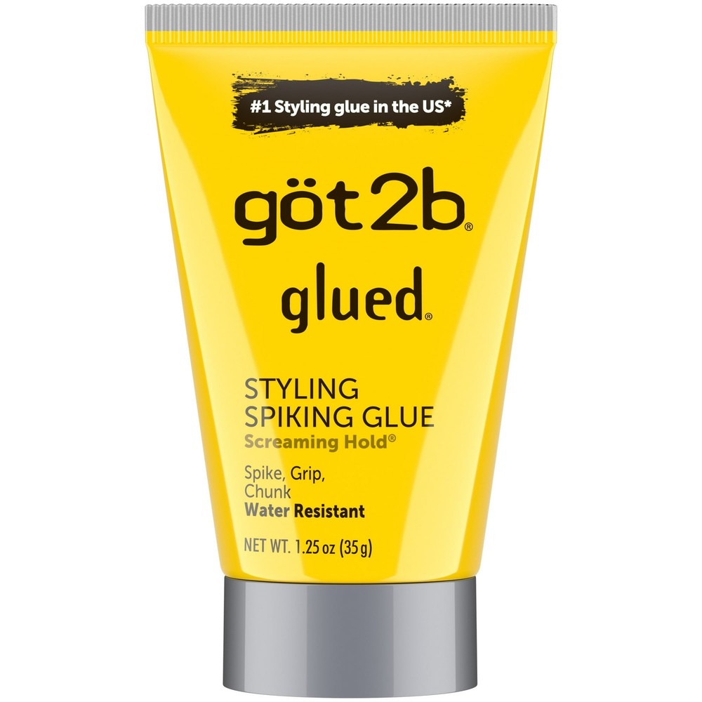 Got2b Original Glued Styling Spiking Hair Gel, Water Resistant 1.25oz (3 Pack)