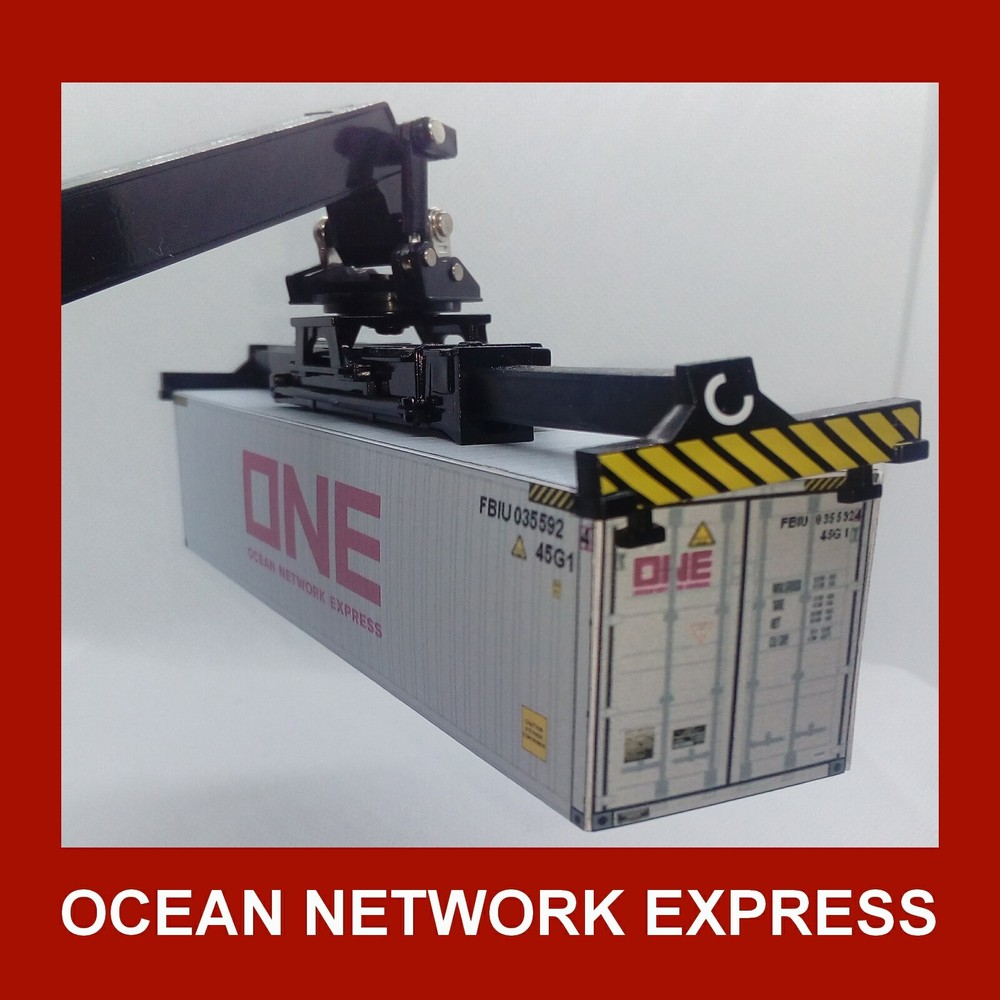 ONE Ocean Network Express (Grey) 40ft x 4 Buy Now & FREE 20ft HO Gauge 1:87-image