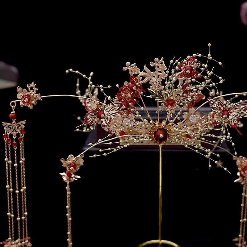 Elegant Ancient Hanfu Tassel Hairpin Step Shake Alloy Hair Sticks for Women