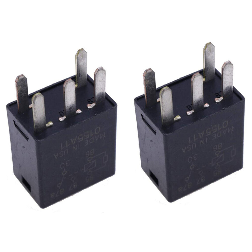 2X Relay 7219044 12077866 87655334 For John Deere Tractor Z525E Z535 Z445 Z465