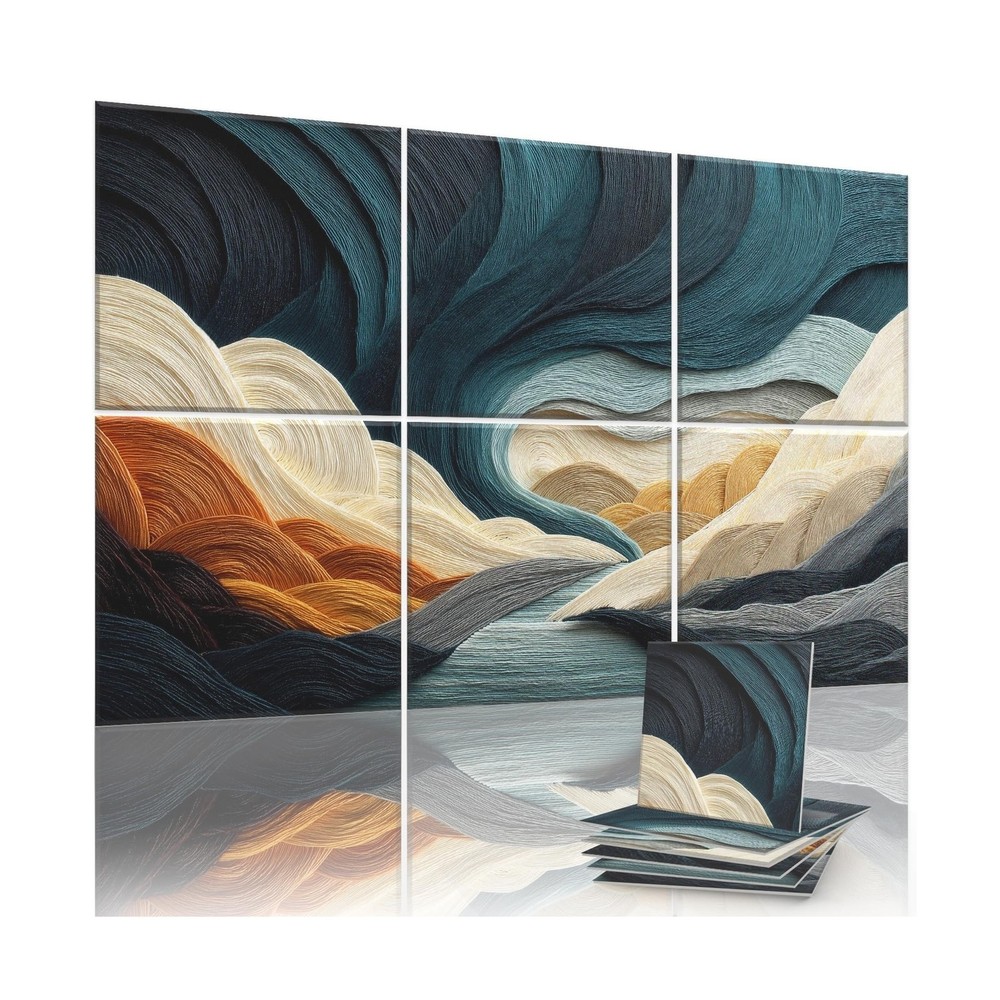6 Pack Sound Absorbing Panels 72x48 Inch Decorative Acoustic Panels Acoustic ...